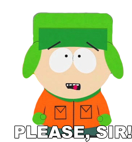 Please Sir Kyle Broflovski Sticker - Please Sir Kyle Broflovski South Park Stickers