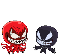 High Five Venom Sticker - High Five Venom Carnage Stickers