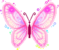 Butterfly Glitter Sticker - Butterfly Glitter Blingee Stickers