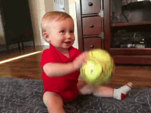 Ball Baby GIF - Ball Baby Playing Ball GIFs