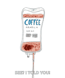 coffee i need coffee addicted blood bag iv