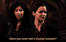 Brooklyn Nine Nine Amy Santiago GIF - Brooklyn Nine Nine Amy Santiago Have You Ever Met A Human Woman GIFs