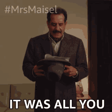 It Was All You I Give You Full Credit Abe Weissman GIF - It Was All You I Give You Full Credit Abe Weissman The Marvelous Mrs Maisel GIFs