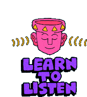 Learn To Listen Hearing Sticker