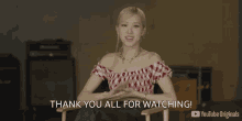 Thank You All For Watching Rose GIF