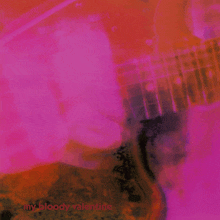 the album cover for my bloody valentine shows a guitar