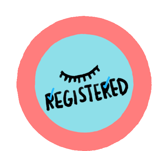 I Registered Eye Sticker - I Registered Eye Register Stickers