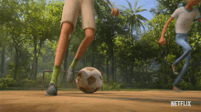 kicking trollhunters rise of the titans soccer playing football