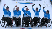 Hands Up Wheelchair Curling GIF - Hands Up Wheelchair Curling Matthew Thums GIFs