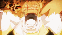 a drawing of a man with his mouth wide open