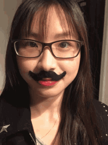 Mustache Glasses GIF - Mustache Glasses Asian GIFs