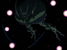 a cartoon drawing of a space ship with a yellow beam coming out of its mouth