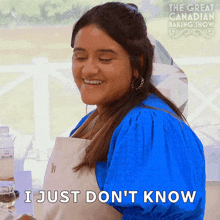 I Just Don'T Know How To Do It Myself Niv GIF - I Just Don'T Know How To Do It Myself Niv The Great Canadian Baking Show GIFs