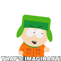 Thats Imaginary Kyle Sticker - Thats Imaginary Kyle South Park Stickers
