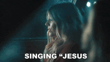 Singing Jesus Take The Wheel Anne Wilson GIF - Singing Jesus Take The Wheel Anne Wilson Rain In The Rearview Song GIFs