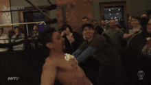 a man in a wrestling ring with a focuspro logo on the bottom