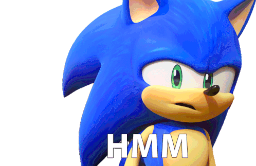 Hmm Sonic The Hedgehog Sticker - Hmm Sonic The Hedgehog Sonic Prime Stickers