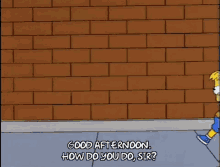Good Afternoon Brick GIF - Good Afternoon Brick Simpsons GIFs