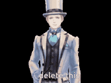 Delete This Robert Crogley GIF - Delete This Robert Crogley The Great Ace Attorney GIFs