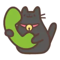Black Cat Sticker - Black Cat Mixflavor Stickers