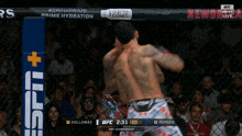 a fight between holloway and poirier is being shown on espn