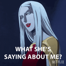 What Shes Saying About Me Carmilla GIF - What Shes Saying About Me Carmilla Castlevania GIFs