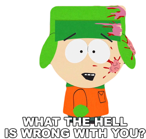 What The Hell Is Wrong With You Kyle Broflovski Sticker - What The Hell Is Wrong With You Kyle Broflovski South Park Stickers