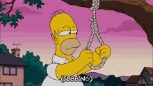 Homer Sad GIF - Homer Sad Suicide GIFs