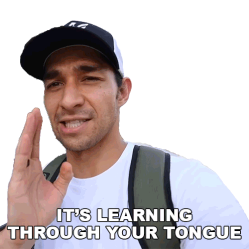 Its Learning Through Your Tongue Wil Dasovich Sticker - Its Learning Through Your Tongue Wil Dasovich Matuto Gamit Ang Dila Stickers