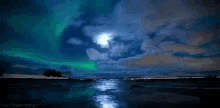 night sky aurora nature
