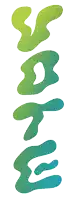 a green and blue swirl that says ' youre ' on it