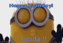 Happy Birthday Lynda GIF - Happy Birthday Lynda Minion GIFs