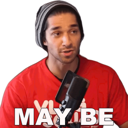 May Be Wil Dasovich Superhuman Sticker - May Be Wil Dasovich Superhuman Not Sure Stickers