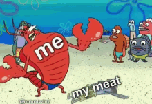 crab me my meat frustrated