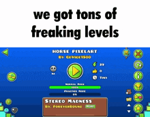 a screen shot of a video game called horse pixelart
