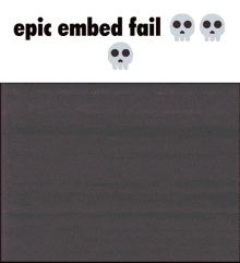 a picture of a purple stuffed animal with the words epic embed fail