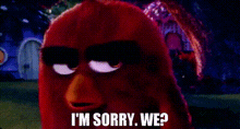 Angry Birds Red GIF - Angry Birds Red Im Sorry We GIFs