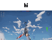 a screenshot of a video game that says hi on the top