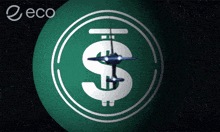 a green circle with a dollar sign in the center