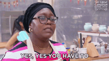 Yes Yes You Have To The Great Canadian Baking Show GIF - Yes Yes You Have To The Great Canadian Baking Show Gcbs GIFs