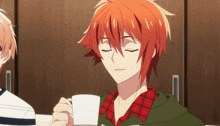 Idolish7 Nanase Riku GIF - Idolish7 Nanase Riku Coffee Cup GIFs