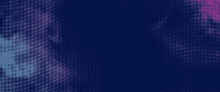 a dark blue background with purple and blue dots