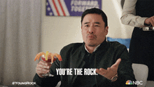 You'Re The Rock Randall Park GIF - You'Re The Rock Randall Park Young Rock GIFs