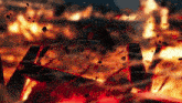 a computer generated image of a fire with the letter l visible