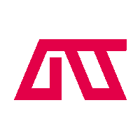 a red and white logo on a white background that says gs