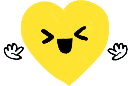 Multi Colored Heart Heart Sticker - Multi Colored Heart Heart Love Stickers
