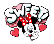 disney minnie mouse sweet love heart