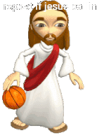 Jesus Basketball Sticker - Jesus Basketball Ballin Stickers