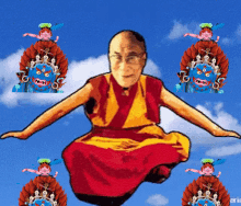 Paper Buddha Dalai Lama GIF