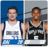 Dallas Mavericks (28) Vs. San Antonio Spurs (29) First-second Period Break GIF - Nba Basketball Nba 2021 GIFs